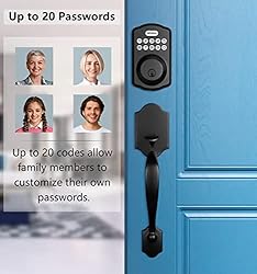 Revolo Electronic Keypad Deadbolt, Keyless Entry