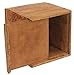 CRAFKART Wooden Plain Tissue Box Holder | Brown Square Shaped Wood Cover for Dining Table Bedroom Bathroom | Home Office Countertop Tabletop Dressers | Perfect Home Decor | Dining Table Accessories