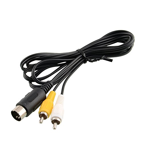 Childhood AV RCA Audio Video TV Adapter Cable for Sega Genesis 1 Mega