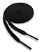 OrthoStep Cotton Flat Dress Thin 40 inch Black Shoelaces 2 Pair Pack