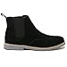 alpine swiss Men’s Chelsea Boots Genuine Suede Dress Ankle Boots Wingtip Shoes Black 9 M US