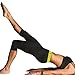 CROSS1946 Hot Thermo Sweat Neoprene Capri Slimming Pants Leggings Sauna Suit Body Shaper Weight Loss Black&Yellow,3XL