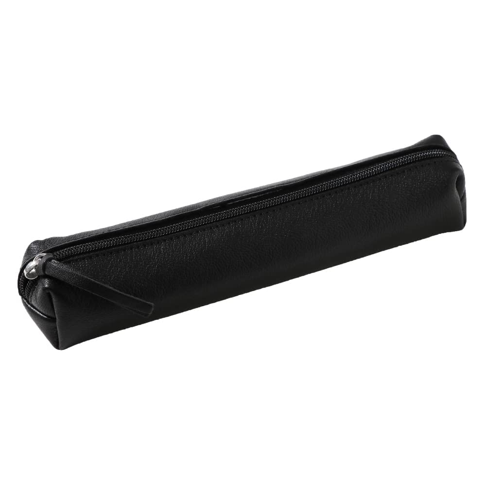 Clairefontaine Cuir Noir Pencil Cases, 20 cm, Black (Nero)