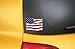 Mens Chevy Corvette C7 Logo T-Shirt with Exclusive American Flag Sticker (Medium, Black Tee 1)