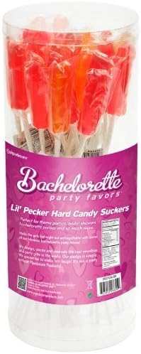 Bundle Package Of BP Lil' Pecker Harty Candy Suckers (24) And JO H20 4.5oz. by PD Products LLC
