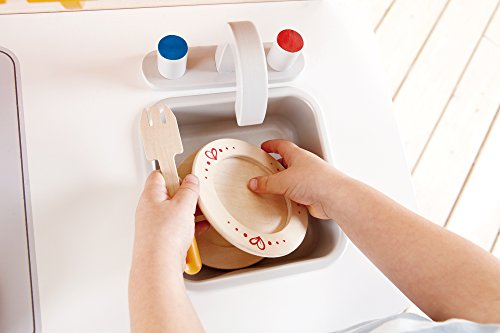 Hape Gourmet Kitchen Kid's Wooden Play Kitchen in White