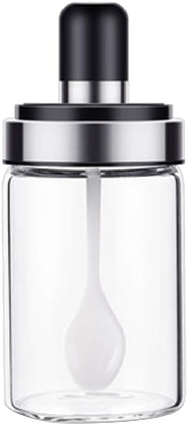 ZkinC Salt Spice Bottle Oil Brush Honey Bar Lid Seal Seasoning Spoon Cover Jar Cruet,Easy to Use Easy to Clean for Seasoning