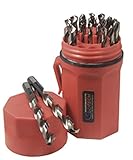 Norseman CN-TECH Cryogenic Nitrided Super Premium 29 Piece Drill Bit Set - Red Ultradex - 47462 - 135 Degree Split Point - Round Shank With Three Flats