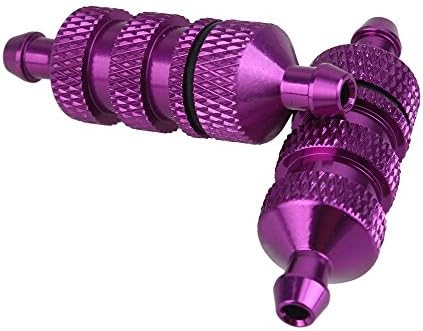 Yiguo 2pcs RC 1:8 1:10 1:16 Model Car Upgrade Parts 02156 Aluminum Alloy Fuel Filter Purple