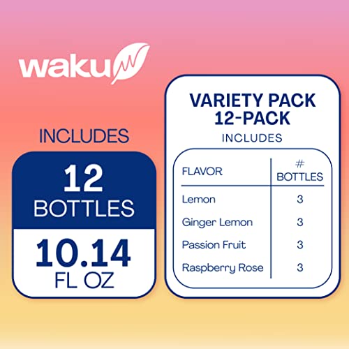 Waku Prebiotic Herbal Iced Tea Keto, Zero Sugar, Caffeine Free, Real
