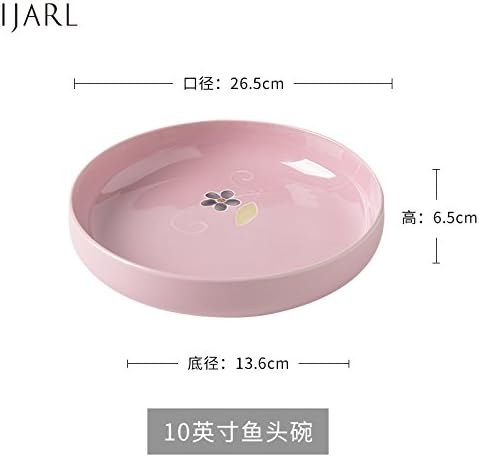 LDYMY Japanese ceramic microwave bowl with cover Bowl Home nest double boil boiled eggs dessert bowl, green G