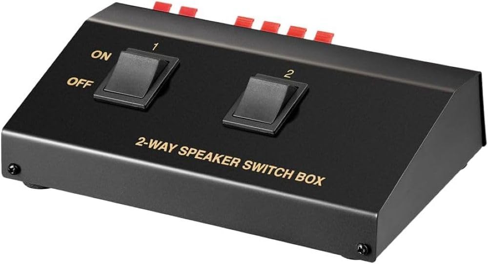 Goobay 60928 Speaker Switch Box, Black