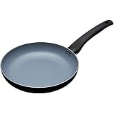 MasterClass Eco Induction Frying Pan with Healthier Ceramic Chemical Free Non Stick, Aluminium/Iron, Black/Blue, 24 cm