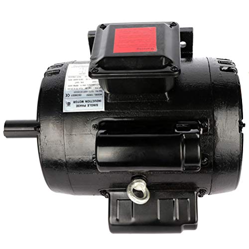 ECCPP 7.5 HP Single Phase Air Compressor Electric Motor 184T Frame 60 HZ Frequency 3450 RPM 33.4-29.6 A 1-1/8" Keyed shaft