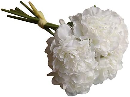 topxingch 1 Bouquet Artificial Peony Flower Photography Prop Wedding Party Floral Decor White