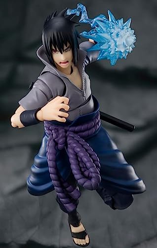TAMASHII NATIONS - Naruto Shippuden - Sasuke Uchiha -He Who Bears All Hatred, Bandai Spirits S.H.Figuarts Action Figure