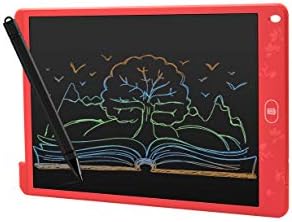 Qucking Light 12 Inch, LCD Writing Tablet, Scribble and Play Color Colorful Display with Lock Switch for Kids and Adults at Home, School and Office,Red