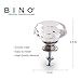 BINO 4-Pack Crystal Drawer Knobs - 1.5