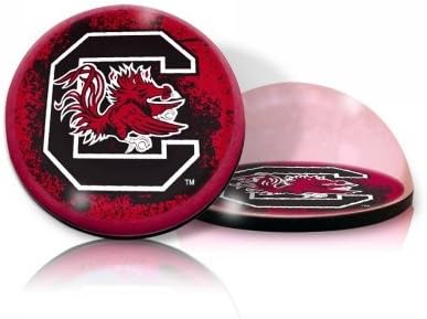 NCAA South Carolina University Fighting Gamecocks logo in 2" crystal magnetized paperweight with Colored Window Gift Box
