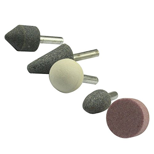 5pc Mounted Point Grinding Stone Set Polishing Drill Bits Grinder 1/4 Inch Shank