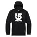 Burton Mens Logo Vertical Pullover, True Black, Large