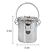 Mily Clara Portable Stainless Steel Artist Brush Washer Painting Brush Cleaner with Lid and Filter(Silver)