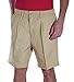 Creekwood Elastic Waist Twill Shorts for Big & Tall Men – 100% Pure Cotton