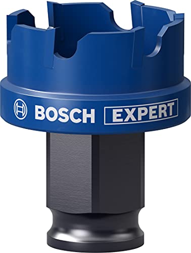 Bosch 1x EXPERT Sheet Metal Lochsäge für Power Change Plus Systeme (für Edelstahlbleche, Stahlbleche, Ø 30 mm, Professional Zubehör Bohrmaschine/Schrauber)
