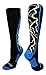 Lightning Bolt Electric Storm OTC Socks (Multi-Neon/Black, Medium)