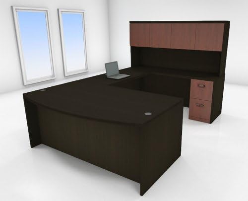 5pc U Shape Modern Executive Office Desk Set, #CH-AMT-U53