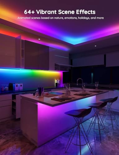 Govee RGBIC Alexa LED Strip Light, 5m Smart WiFi App Control, Alexa and Google Assistant Compatible, Music Sync LED Lights for Bedroom, Living Room [Energy Class G]