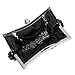 b.m.c BMC Womens Faux Pearl Cascading Bead Rhinestone Evening Clutch Fashion Purse