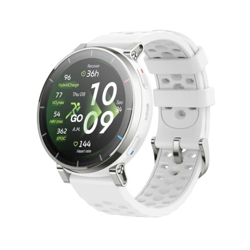 Amazfit Active 3 Premium vGPS Lauf-Smartwatch, 1,32" AMOLED Saphir-Display, 12 Tage Akku, 4GB, NFC, Offline-Karten, 170+ Trainingsmodi, 5 ATM, Herzfre