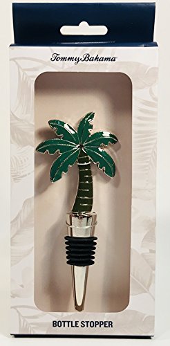 Tommy Bahama Metal Wine Bottle Stopper Green Palm Tree