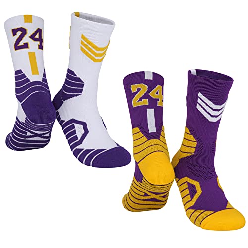 2 Pairs Basketball Socks For Men Boys, Basketball Jordan