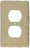 Amertac 8345DA 1 Duplex Faux Slate Wallplate, Almond
