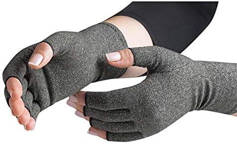 HERME Anti Arthritis Gloves Joint Finger Compression Support for Hand Pain Relief (M)