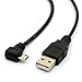 90 Degree Angled Micro USB Male to USB Female Host OTG Cable with USB Power Enhancer Hub Adapter Y