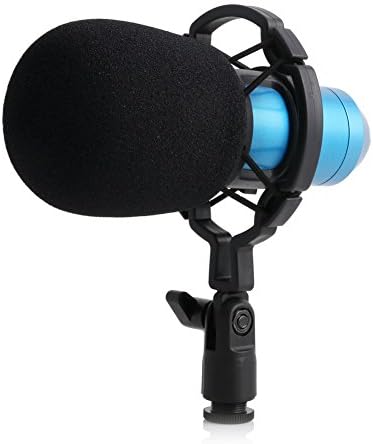 Tairacy BM800 Dynamic Condenser Pro Audio Microphone Silver Sound Mic Studio Shock Mount