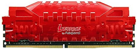 Memory DDR4,Leorice Memory Ram 8GB 2400MHZ PC4 19200 CL16 1.2V for Desktop Red with Light Breathing