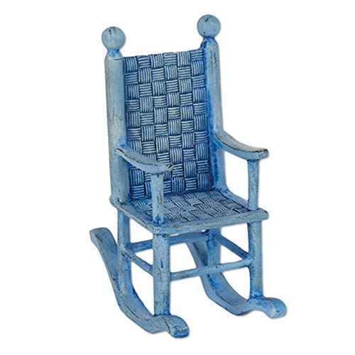 Studio M Merriment Mary Engelbreit Fairy Garden Mini Blue Rocking Chair