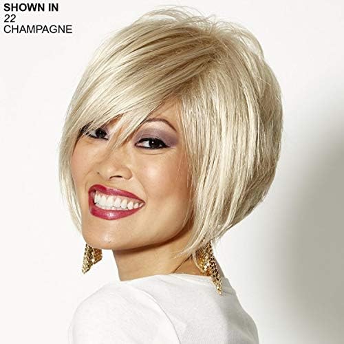 Adele Wig by WIGSHOP – Perfectly posh, trendy stacked bob wig with an edgy notched back