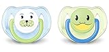 Philips AVENT BPA Free Animal Pacifier, 6-18 Months, Walrus, 2-Pack
