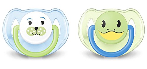 Philips AVENT BPA Free Animal Pacifier, 6-18 Months, Walrus, 2-Pack
