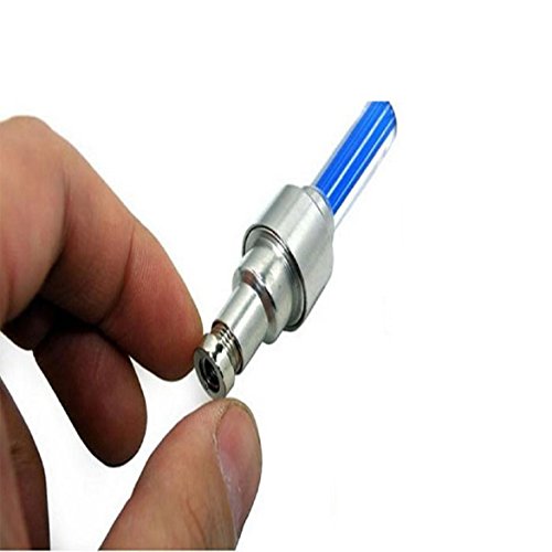 Susenstone®2pcs Bike Bicycle Car Wheel Tyre Tire Valve Cap LED Neon Flash Lamp Light