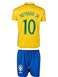 Brazil 2016/17 NEYMAR #10 Home Soccer Kids Jersey - AllYouth Sizes