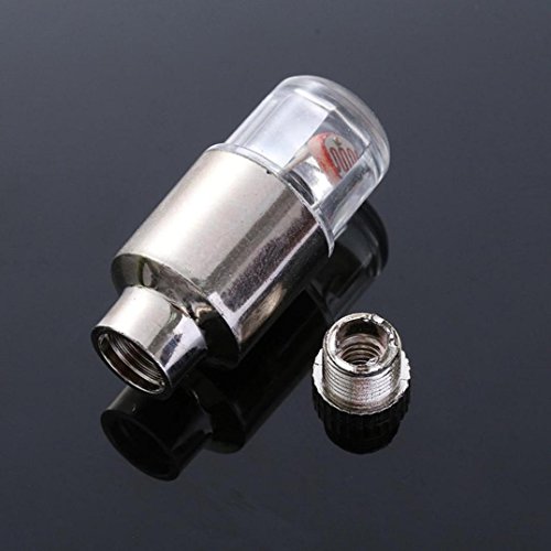 2pcs LED Tire Valve Stem Caps Neon Light Auto Accessories Bike Bicycle Car Auto KingWo (B) - Thumbnail 3