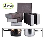 8 Pack Multi-Use Heavy Duty Scrub Sponge, Household Cleaning Non-Scratch Scrub Sponge, Make Kitchen Bathroom Car Cleaning Faster and Easier