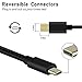 USB C Charging Cable,[2Pack]Extra Long Nylon Braided Type C Charger Cord, Durable Fast Charge USB Cable for LG G6/G5/V20, Samsung Galaxy S8 Plus, Google Pixel Xl, GoPro Hero 5, Nexus 5X/6P-Black