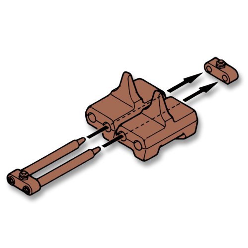 T85E1 type 1/35 M24 Tank track (movable) (japan import)